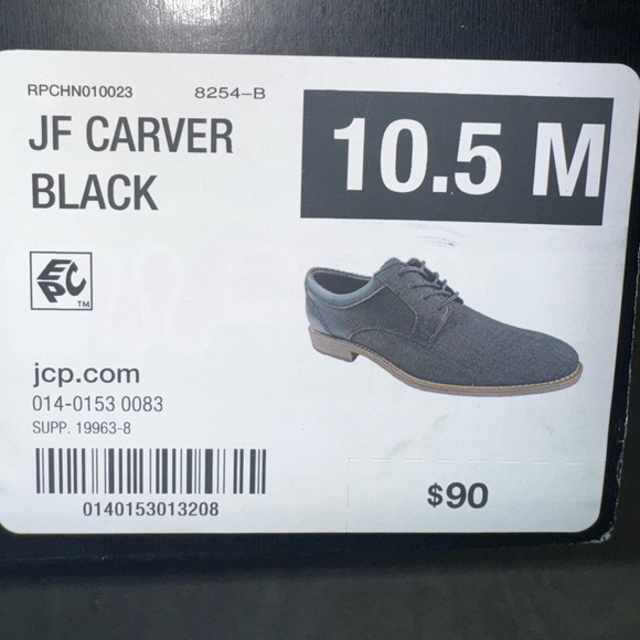 Classic Black Men's Oxford Shoes - Picture 7 of 7